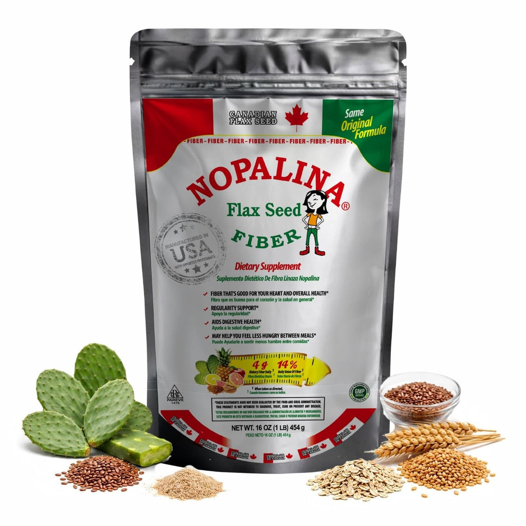 Fiber Powder 1 Lb Flax Seed Psyllium Husk Oat Wheat Bran K3401