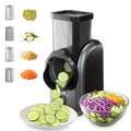 Electric Vegetable Slicer and Cheese Grater with 4 Stainless Steel Blades O499501