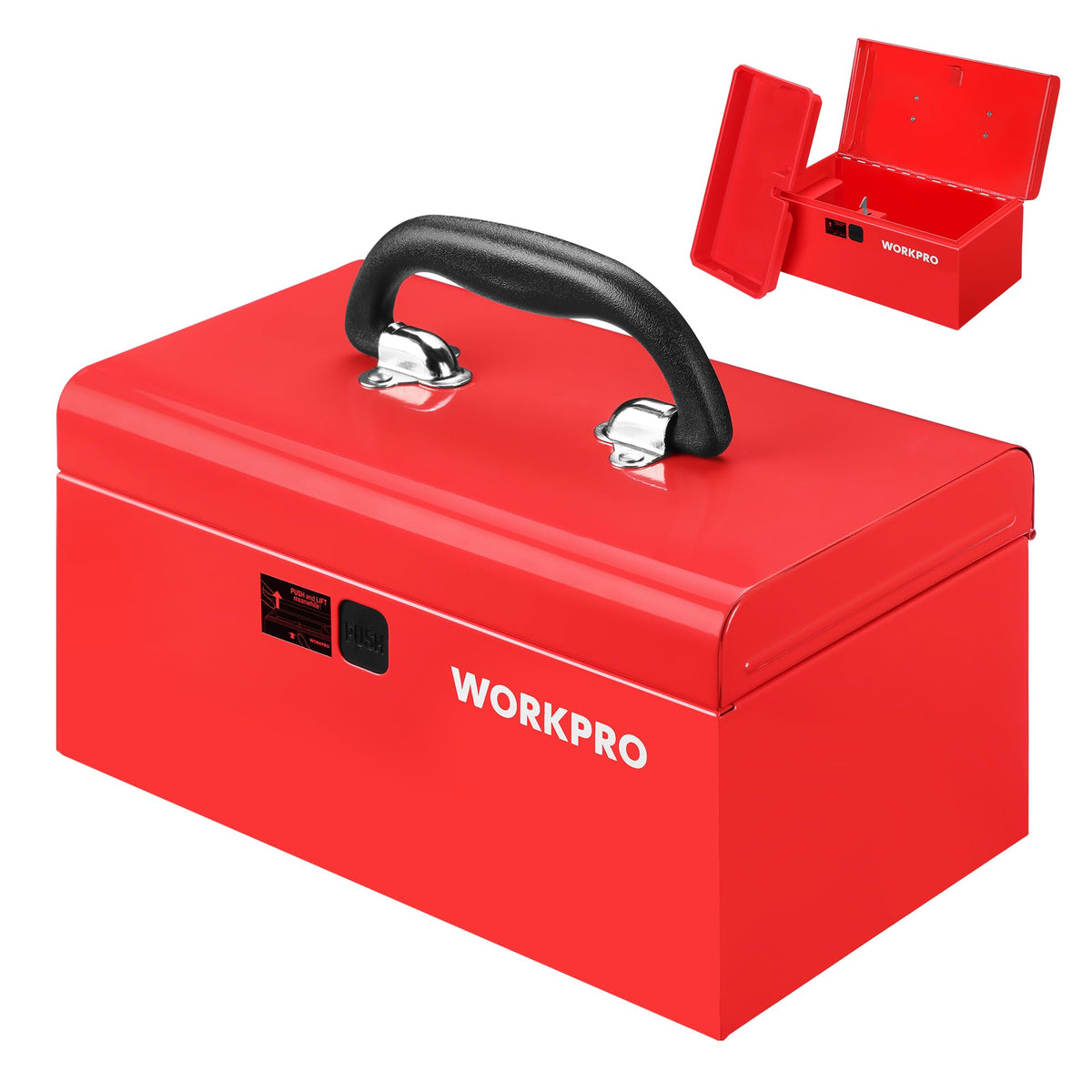 10.8" Mini Metal Tool Box with Removable Tray R75866