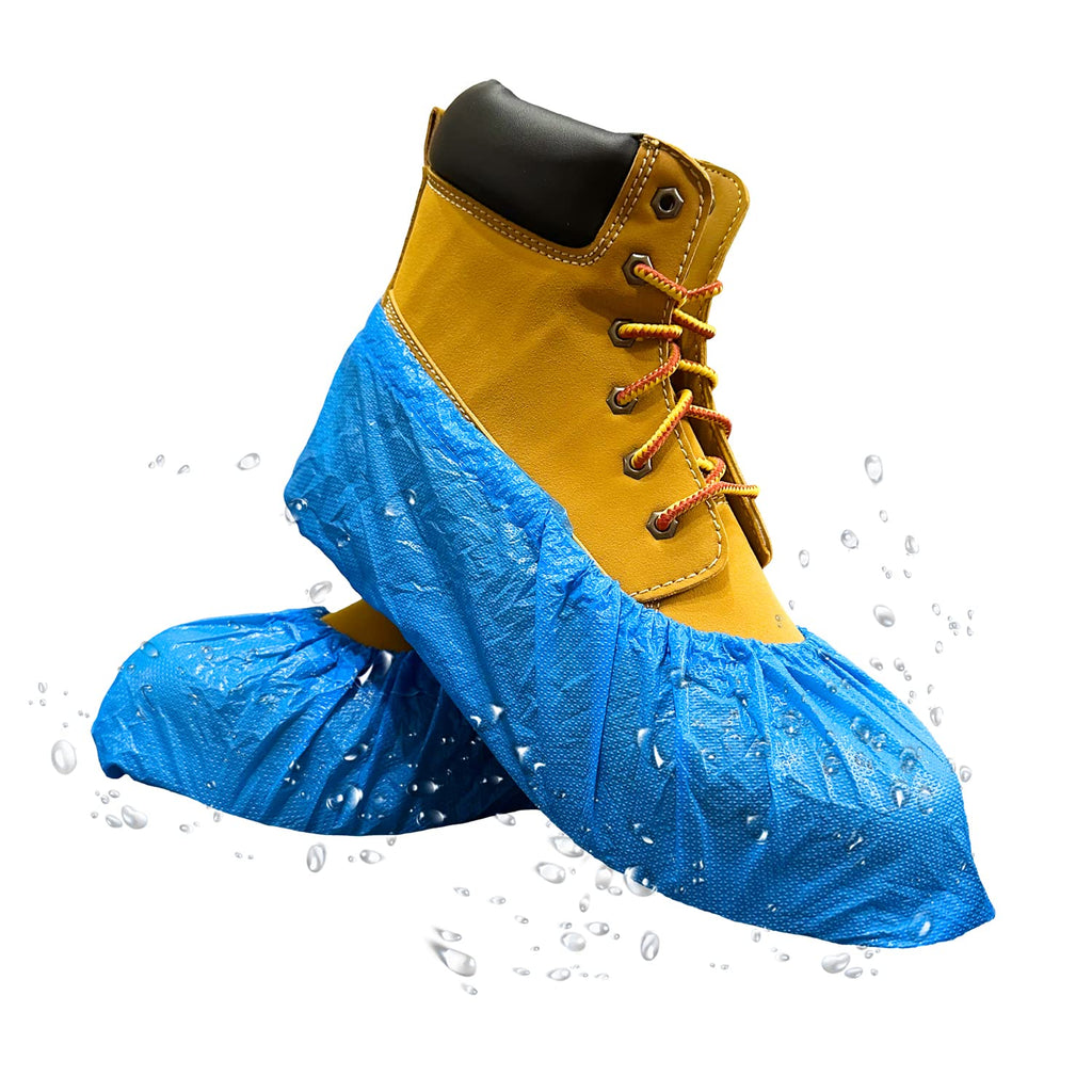 Blue Waterproof Disposable XL Shoe Covers D884742