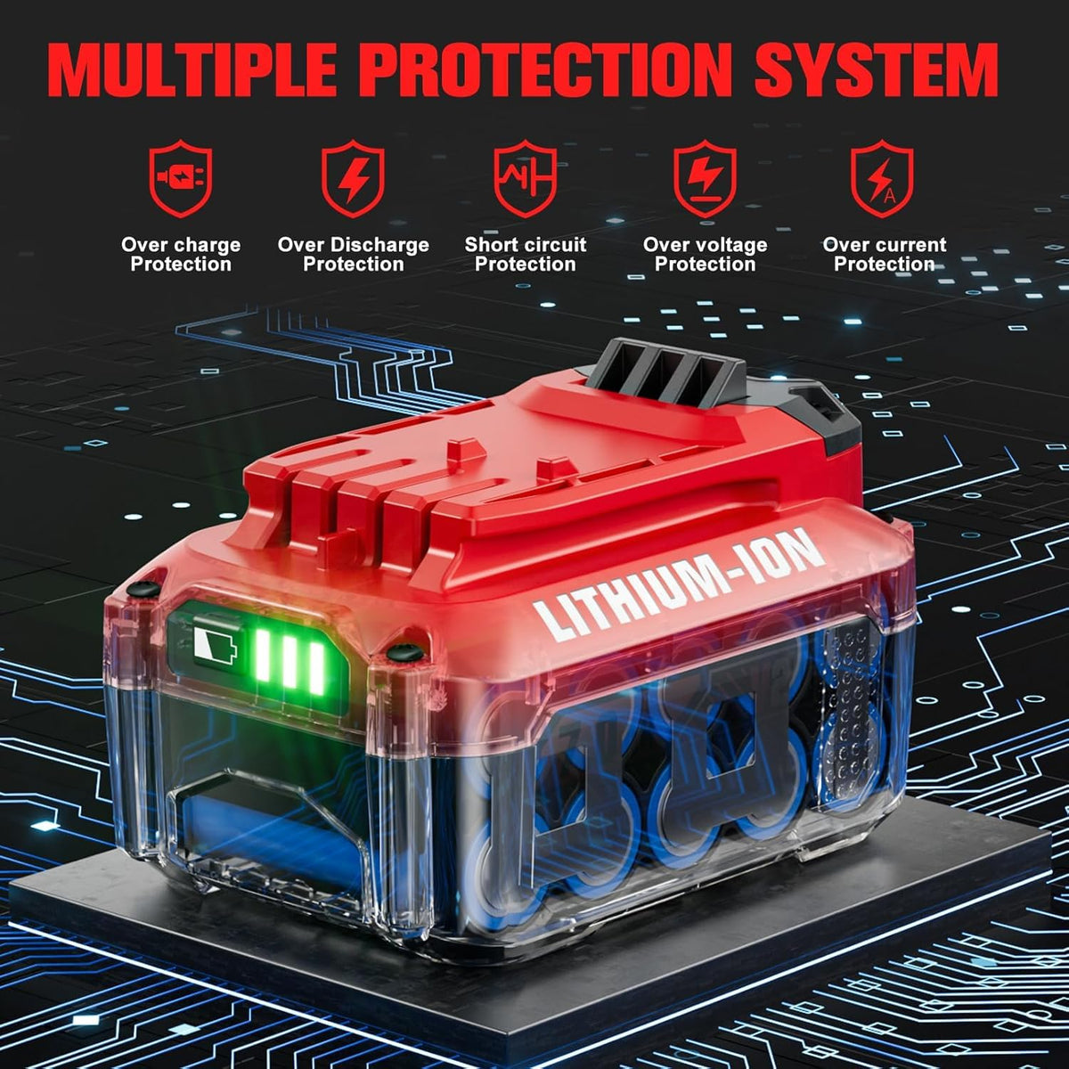 20V Lithium Battery Replacement X7662