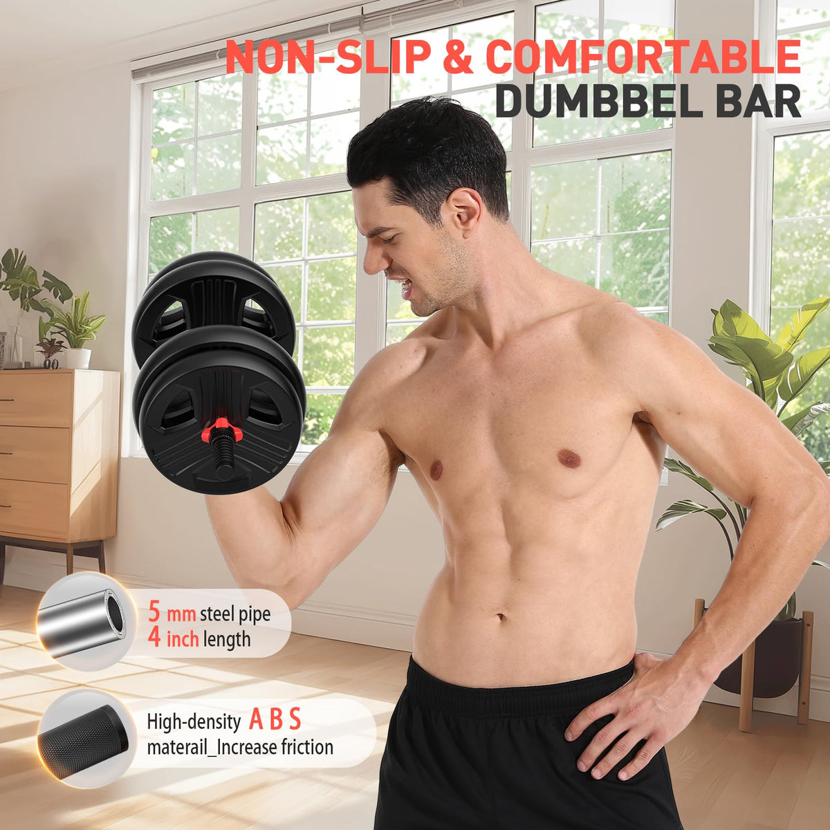 Adjustable Dumbbells Set with Connector J673