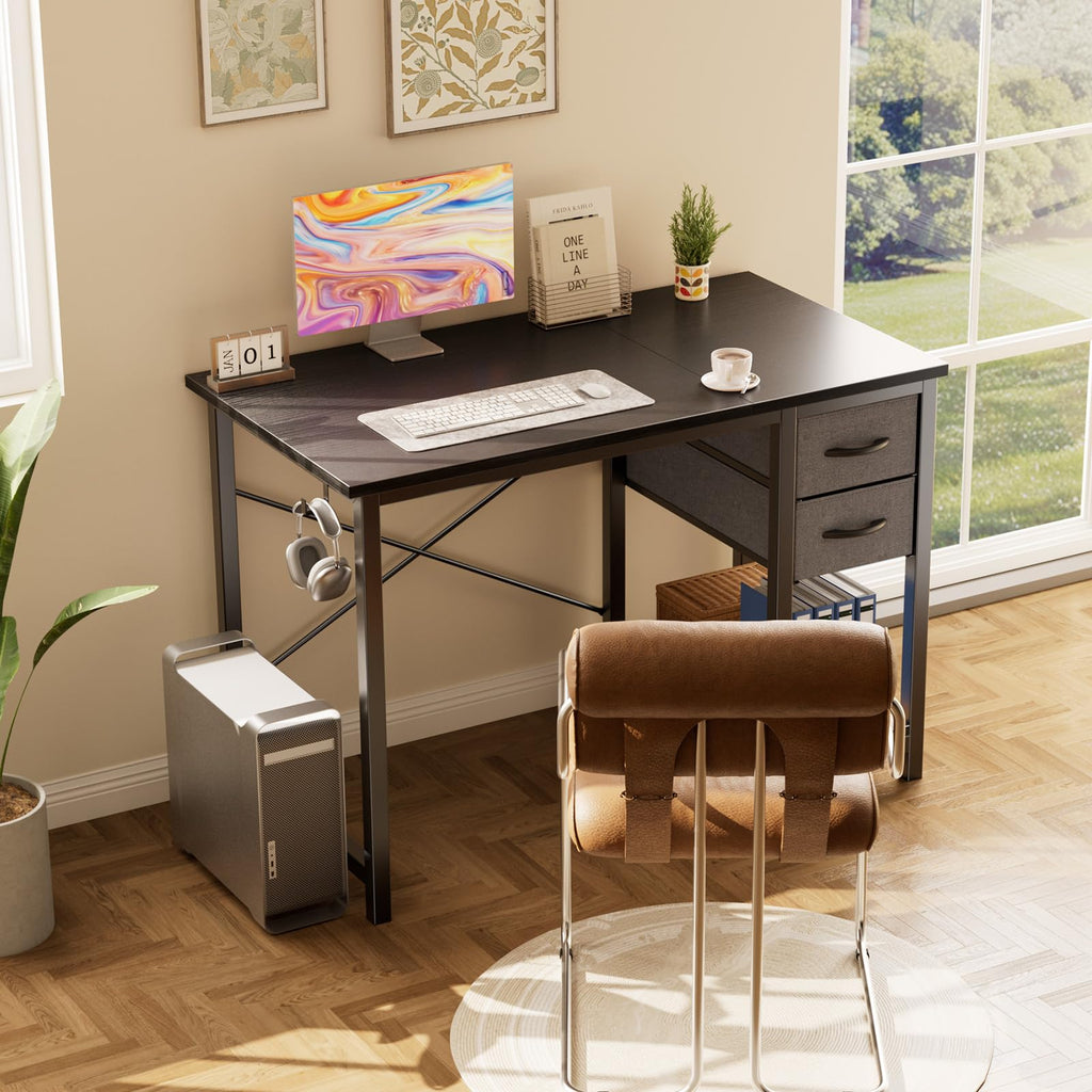 40-Inch Computer Desk with Drawers H872606