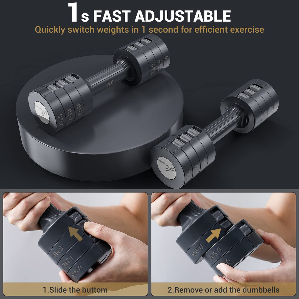 Adjustable Dumbbells Hand Weights Set O265