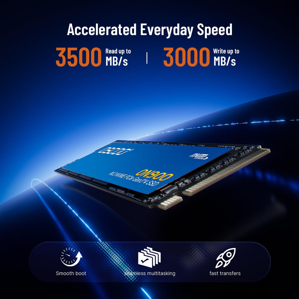 1TB PCIe Gen3.0x4 NVMe M.2 2280 SSD H512