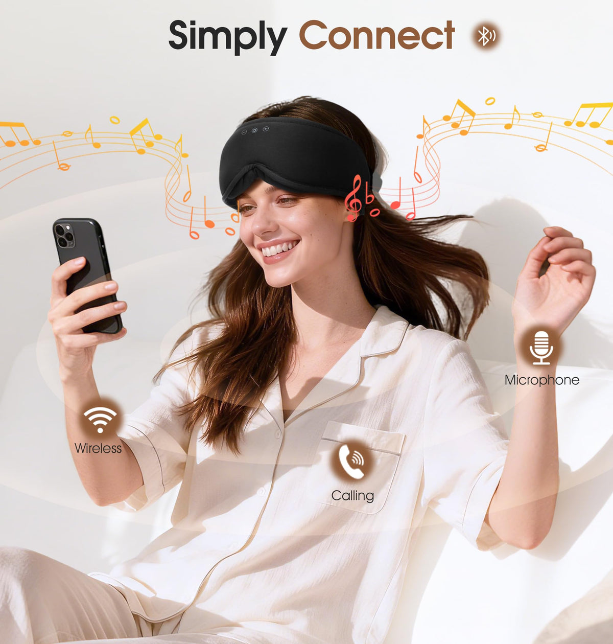 Bamboo Cotton Bluetooth Sleep Mask S138