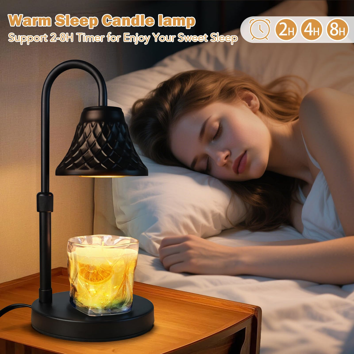 Adjustable Candle Warmer Lamp with Timer S501699