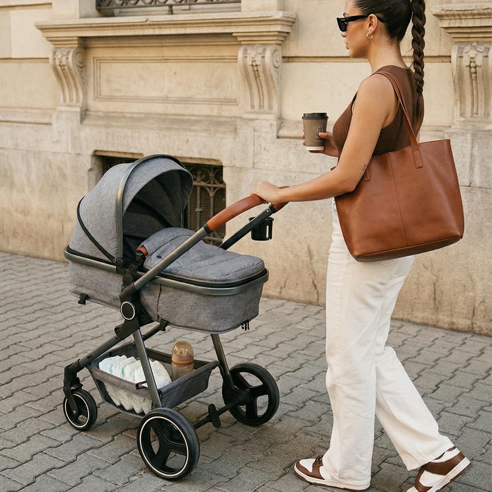 2 in 1 Convertible Baby Stroller with Reversible Seat Y22521