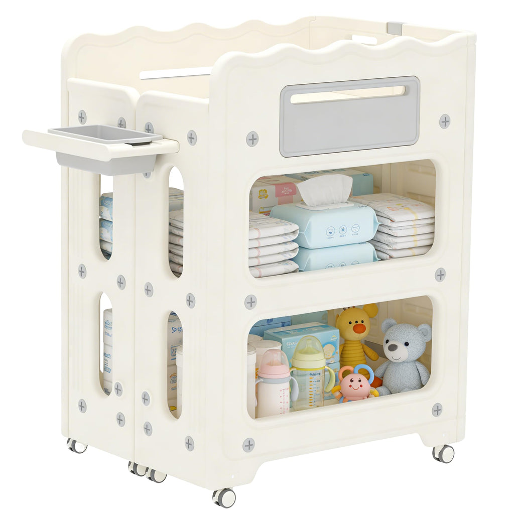Foldable Portable Baby Changing Table with Storage Baskets K9205
