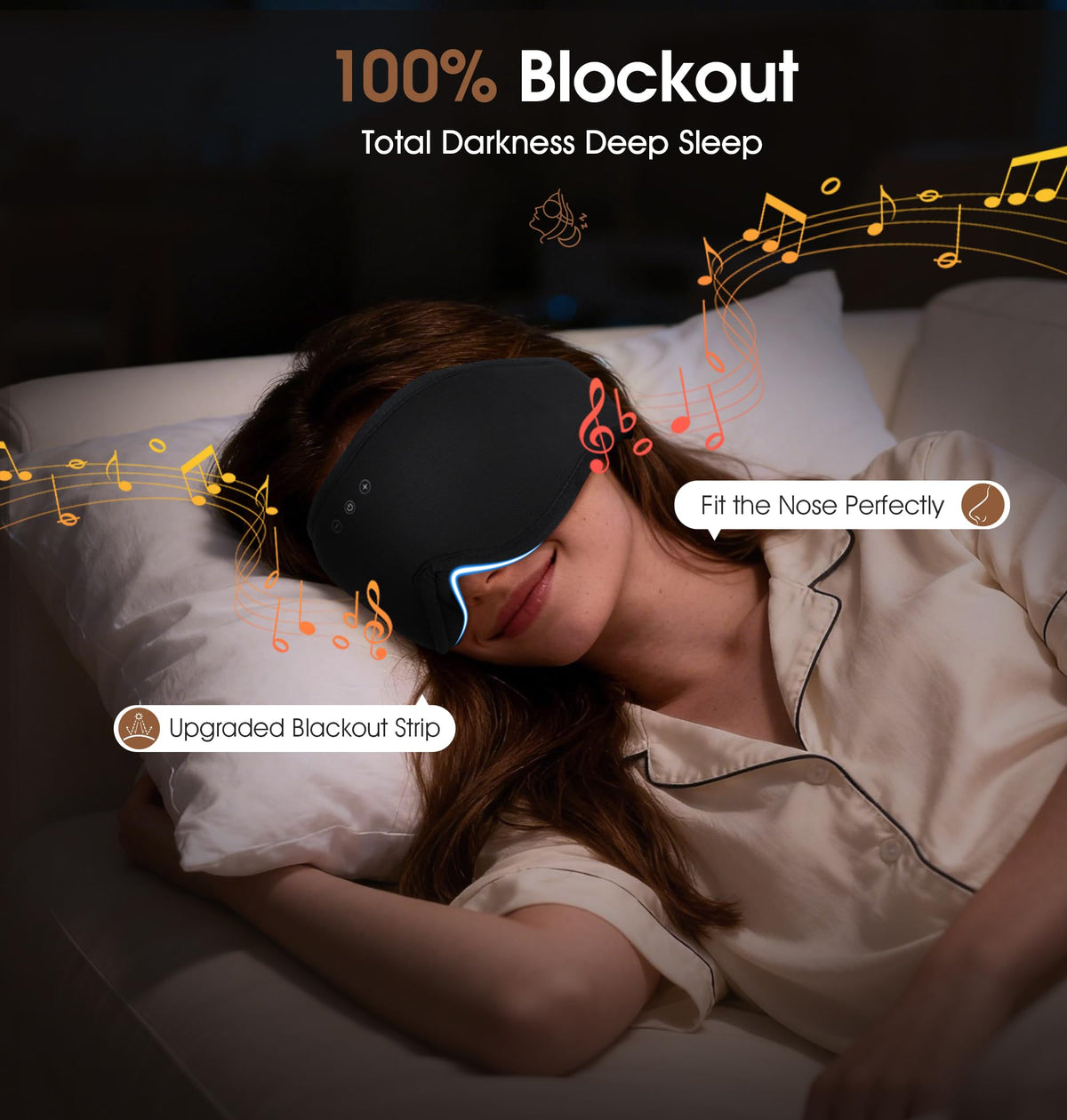 Bamboo Cotton Bluetooth Sleep Mask S138