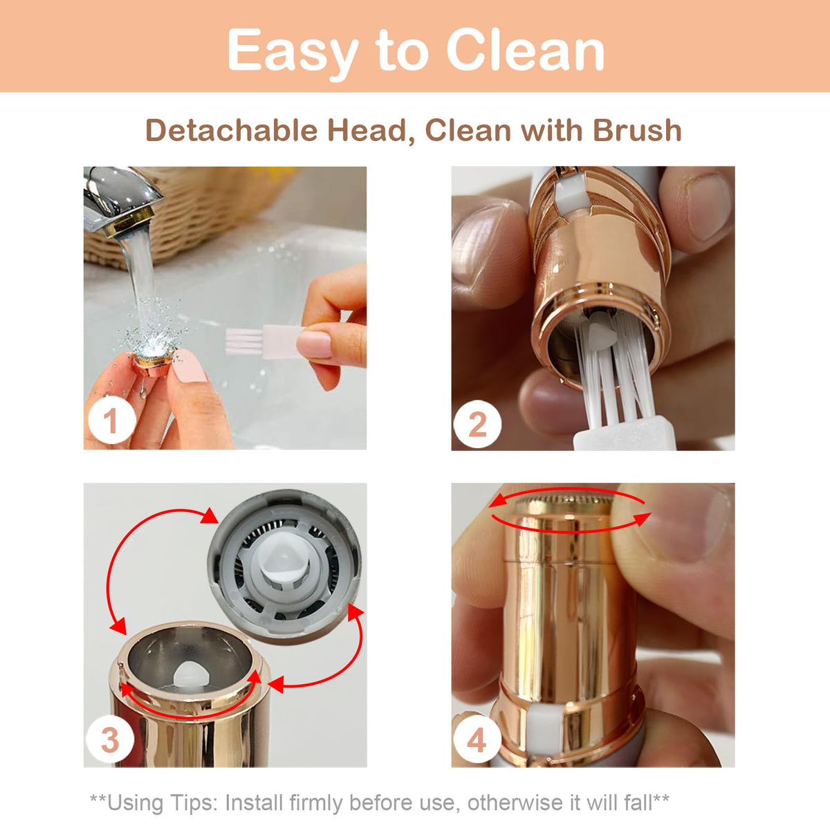 Electric Facial Trimmer with LED Light I479