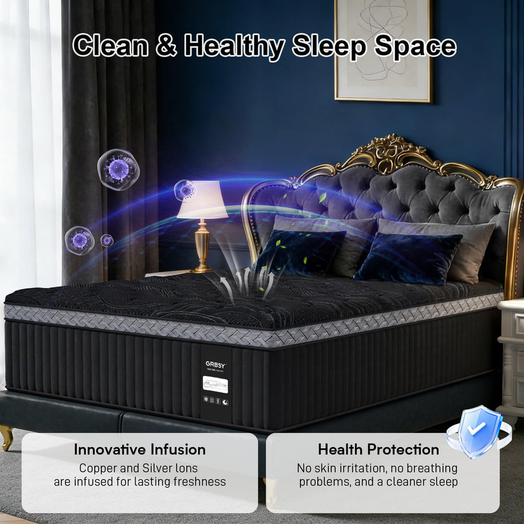 16 Inch Queen Size Hybrid Mattress in a Box L31681