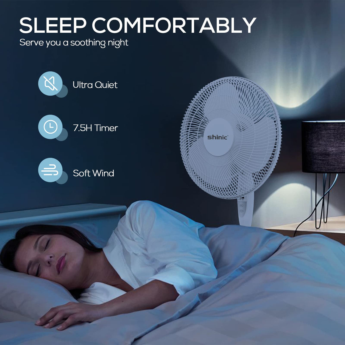 16'' Oscillating Pedestal Fan with Remote V41128