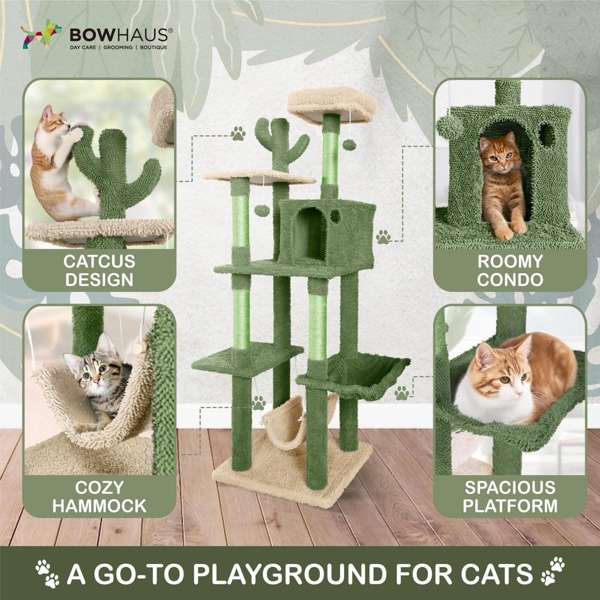 70-Inch Multi-Level Cat Tree with Plush Perch M385