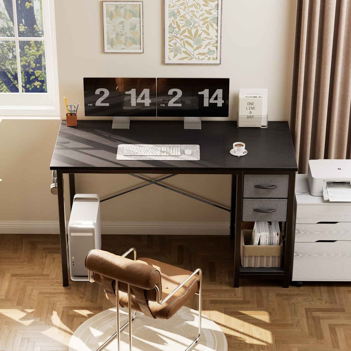 40-Inch Computer Desk with Drawers H872606