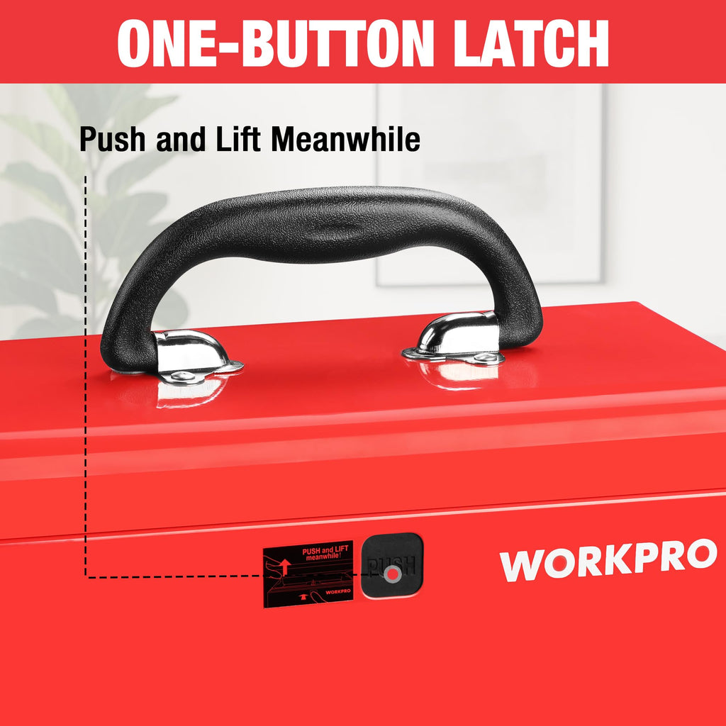 10.8" Mini Metal Tool Box with Removable Tray R75866