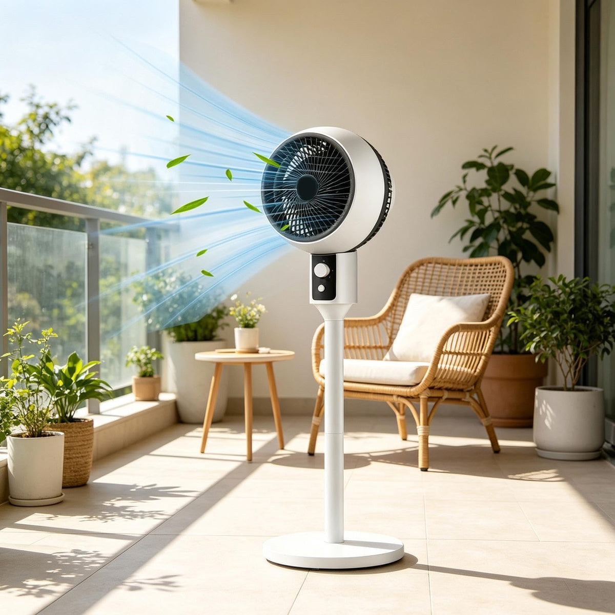 Adjustable Quiet Air Circulator Fan with 3 Speeds J963