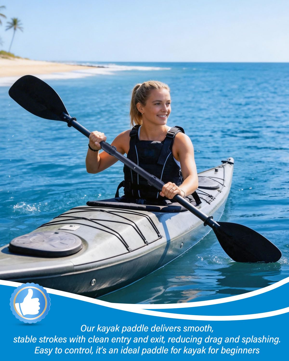 Adjustable Telescopic Kayak Paddle with Storage Bag Y780