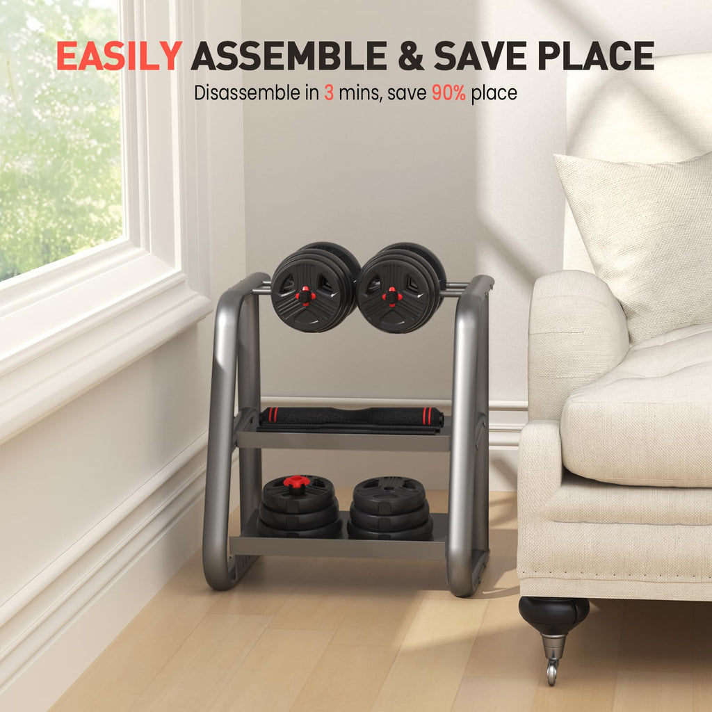 Adjustable Dumbbells Set with Connector J673