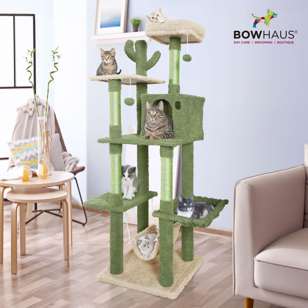 70-Inch Multi-Level Cat Tree with Plush Perch M385