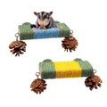 2 Pack Cage Platform with Rope and Pine Cone Decor R44130