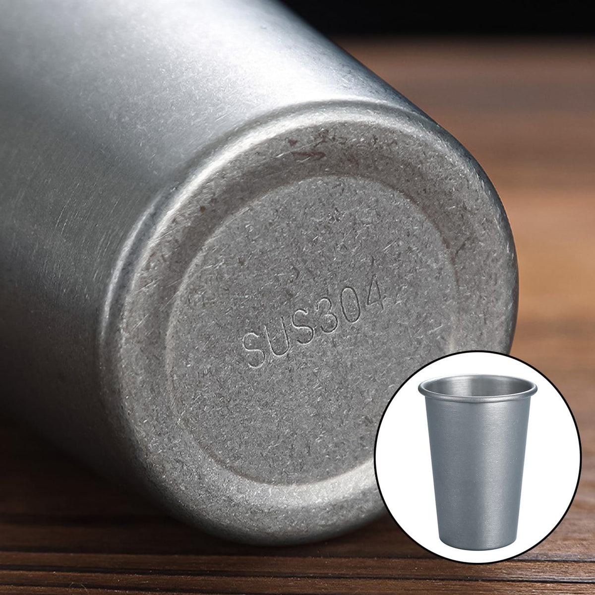 2 Pack Stainless Steel Camping Cup I869