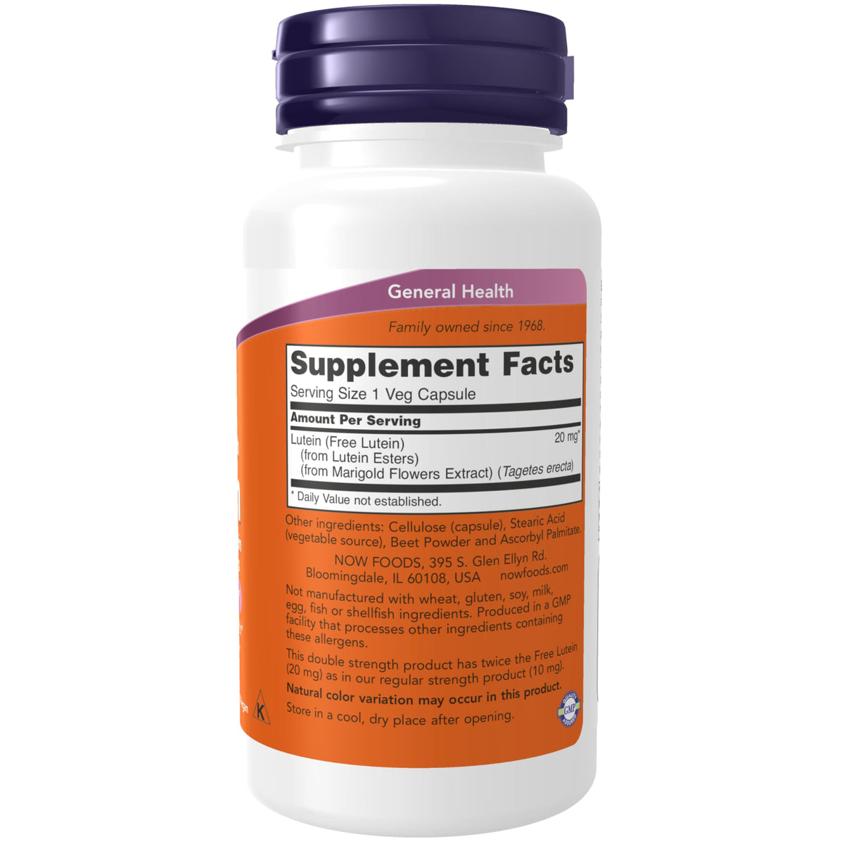 Lutein 20 mg 90 Veg Caps I576