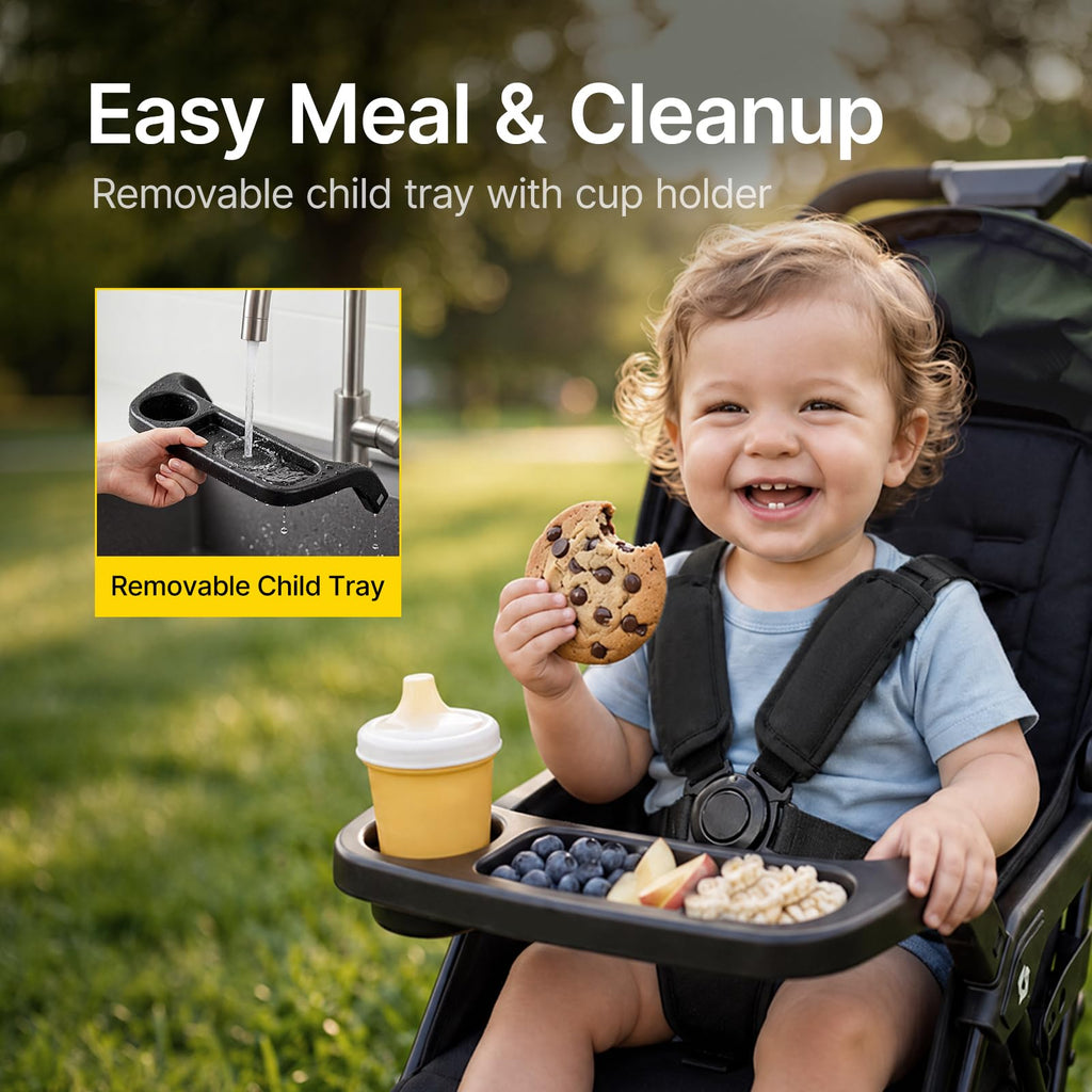 Lightweight Umbrella Travel Stroller with Near-Flat Recline Seat E1839
