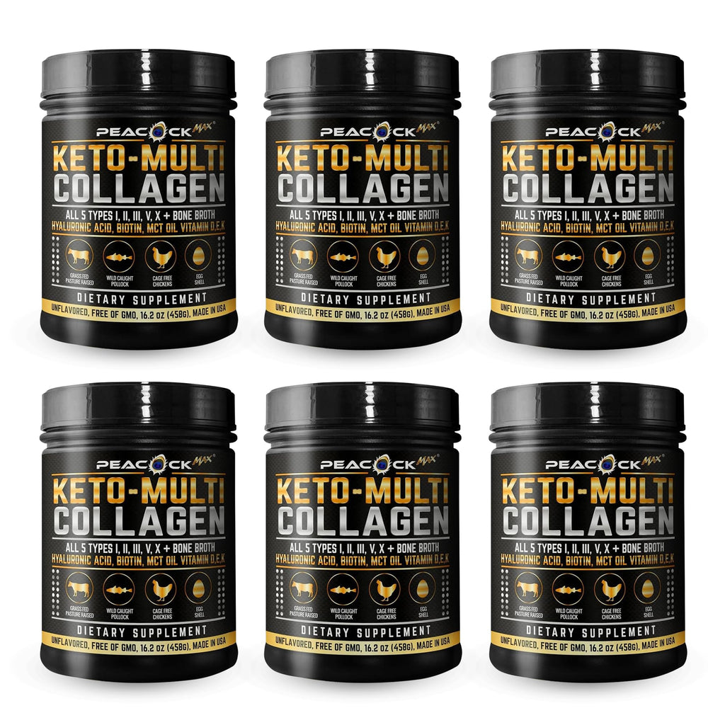 Multi Collagen Protein Powder 16.2 oz Pack of 6 Unflavored W24797