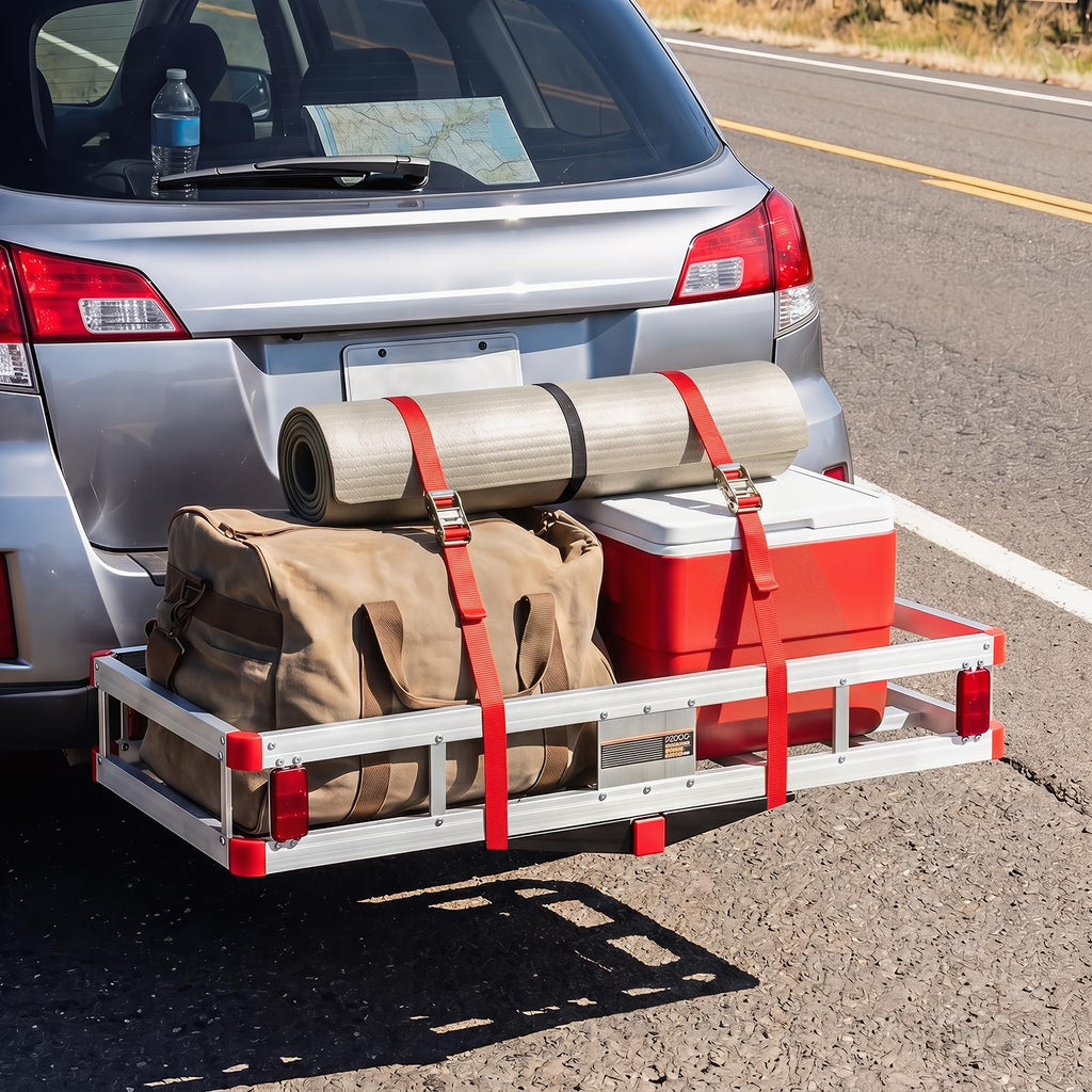 Aluminum Hitch Mount Cargo Carrier with 500LBS Capacity Z168005