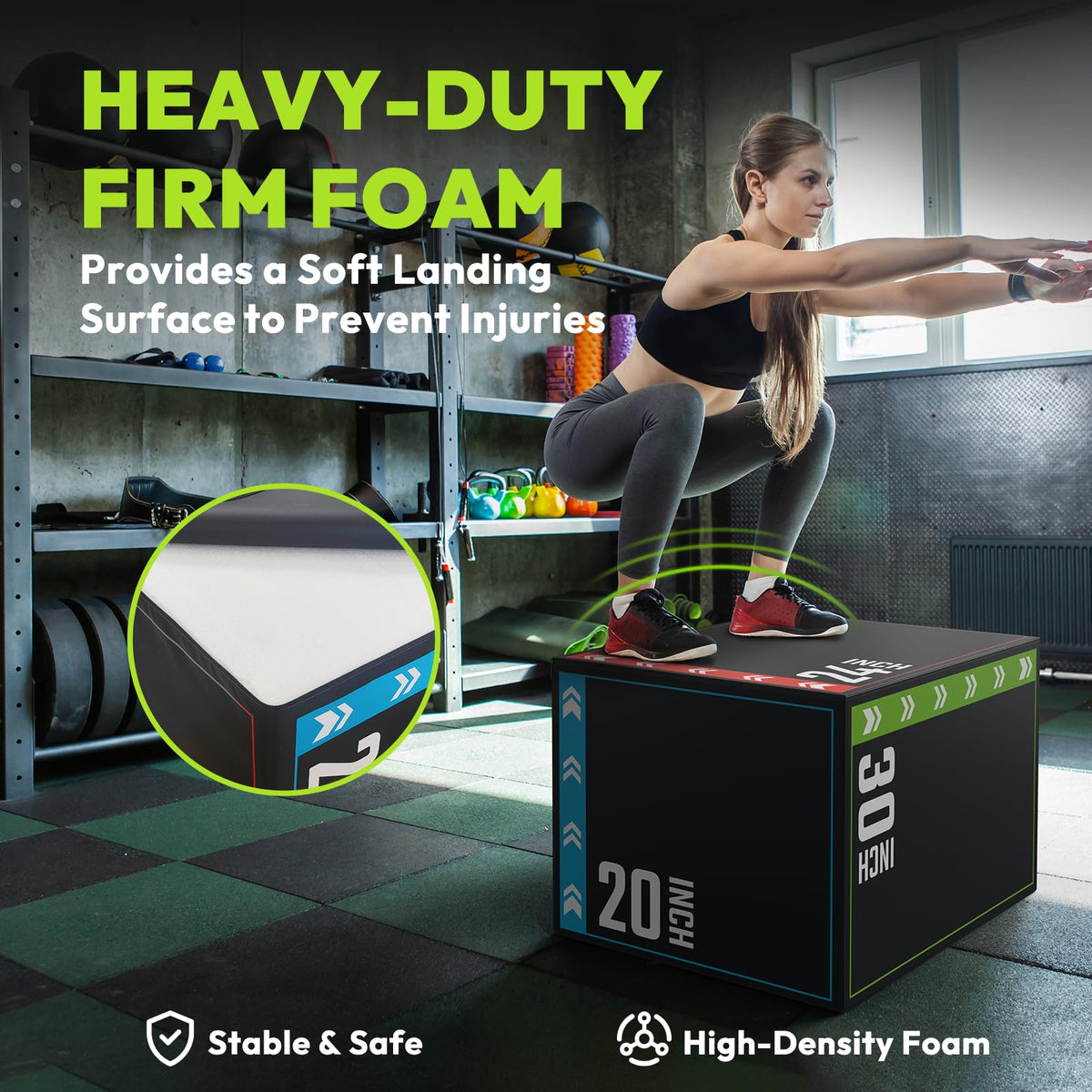 3-in-1 Plyometric Jump Box H9574