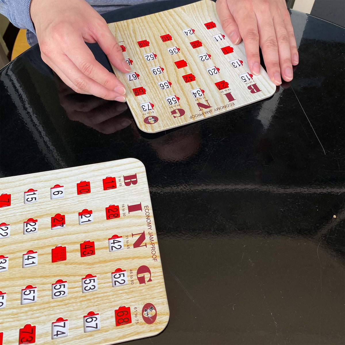 Bingo Cards with Sliding Windows 100 Pack B3161