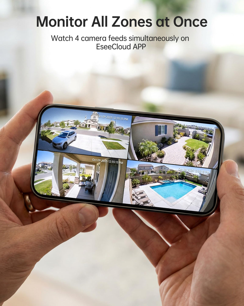 Wireless Outdoor Security Cameras 4-Pack E5395