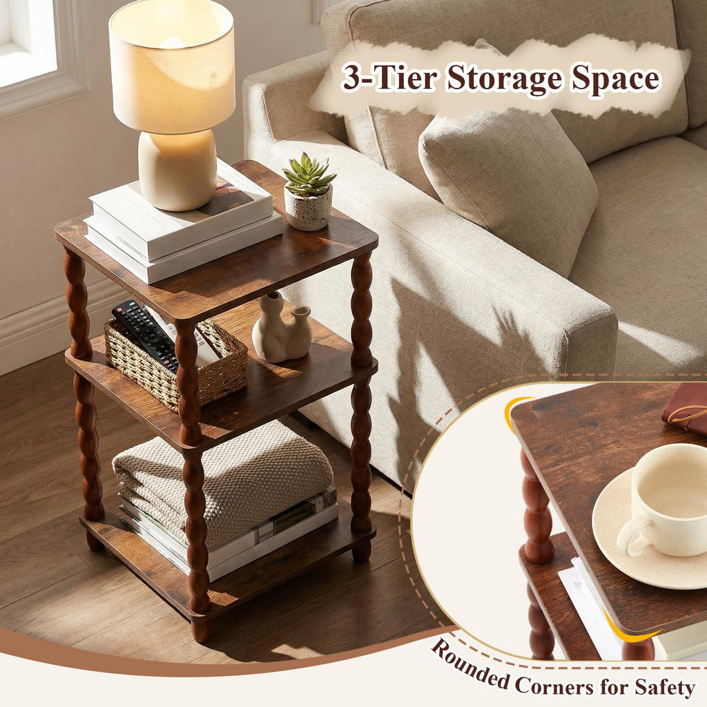 Set of 2 Small 3-tier Square Side Table Y676611