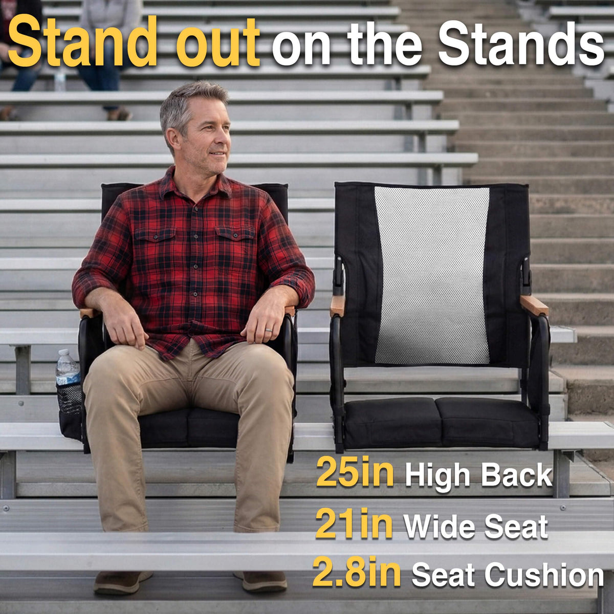 High Back Stadium Seats with Back Support X9000