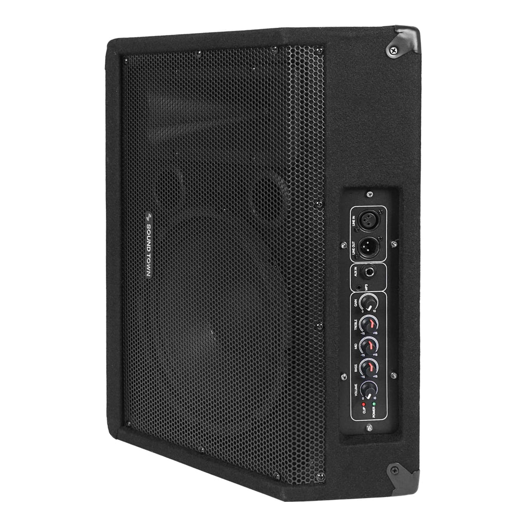 2-Pack Powered PA Speakers 10” 300W W90752