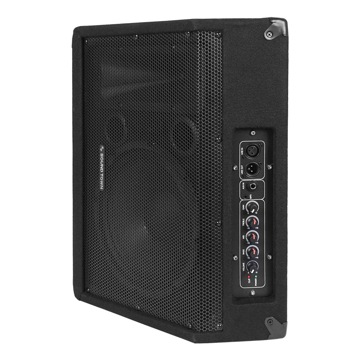 2-Pack Powered PA Speakers 10” 300W W90752