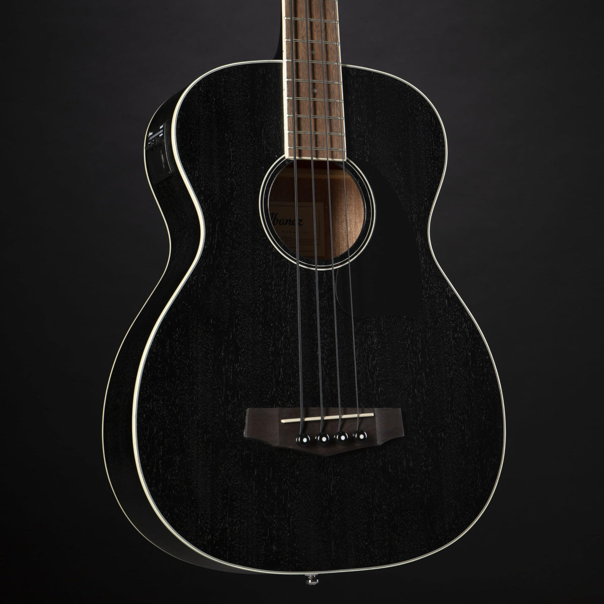 Weathered Black Acoustic-electric Bass B791272