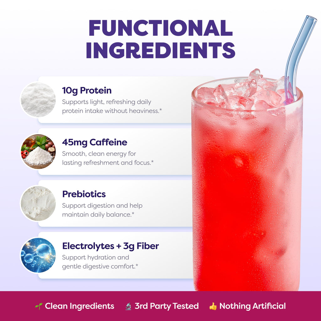 Clear Whey Protein Powder Strawberry Berry Acai R619