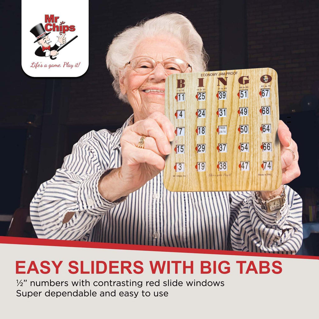 Bingo Cards with Sliding Windows 100 Pack B3161