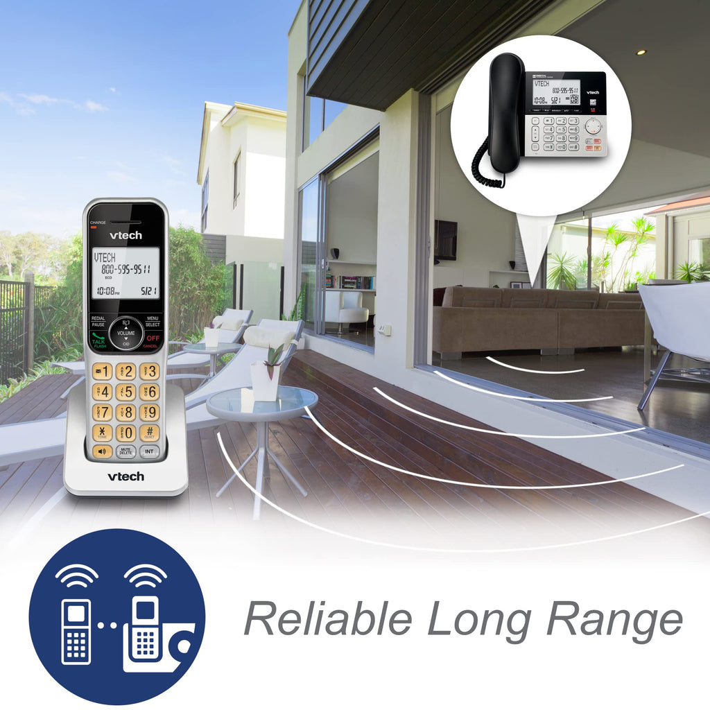Corded/Cordless Phone System with 2 Handsets K997895