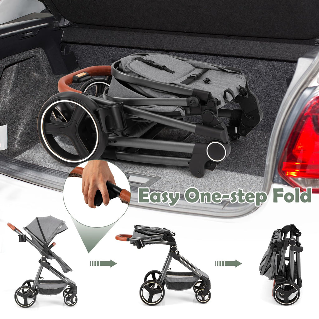 2 in 1 Convertible Baby Stroller with Reversible Seat Y22521