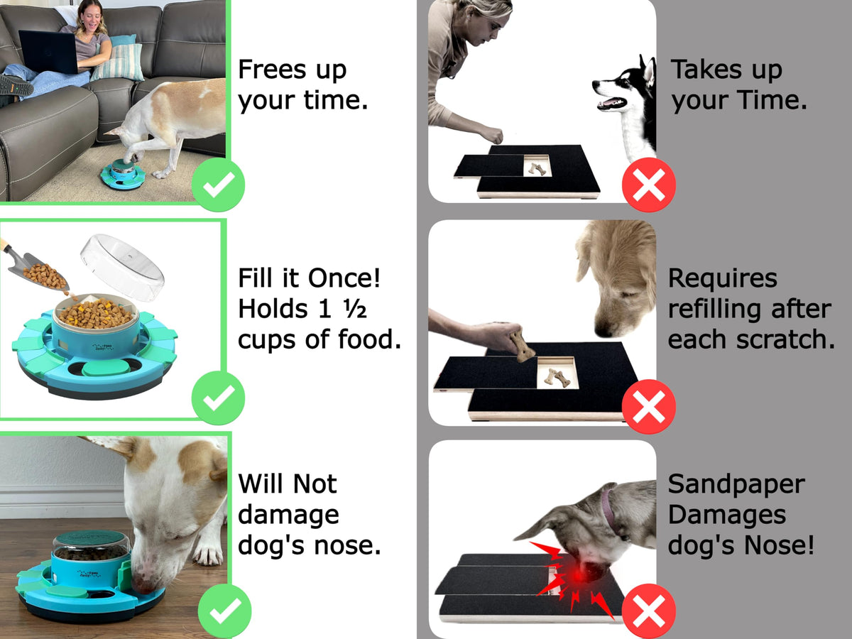 Dog Nail Scratch Board with Treat Dispenser M2185