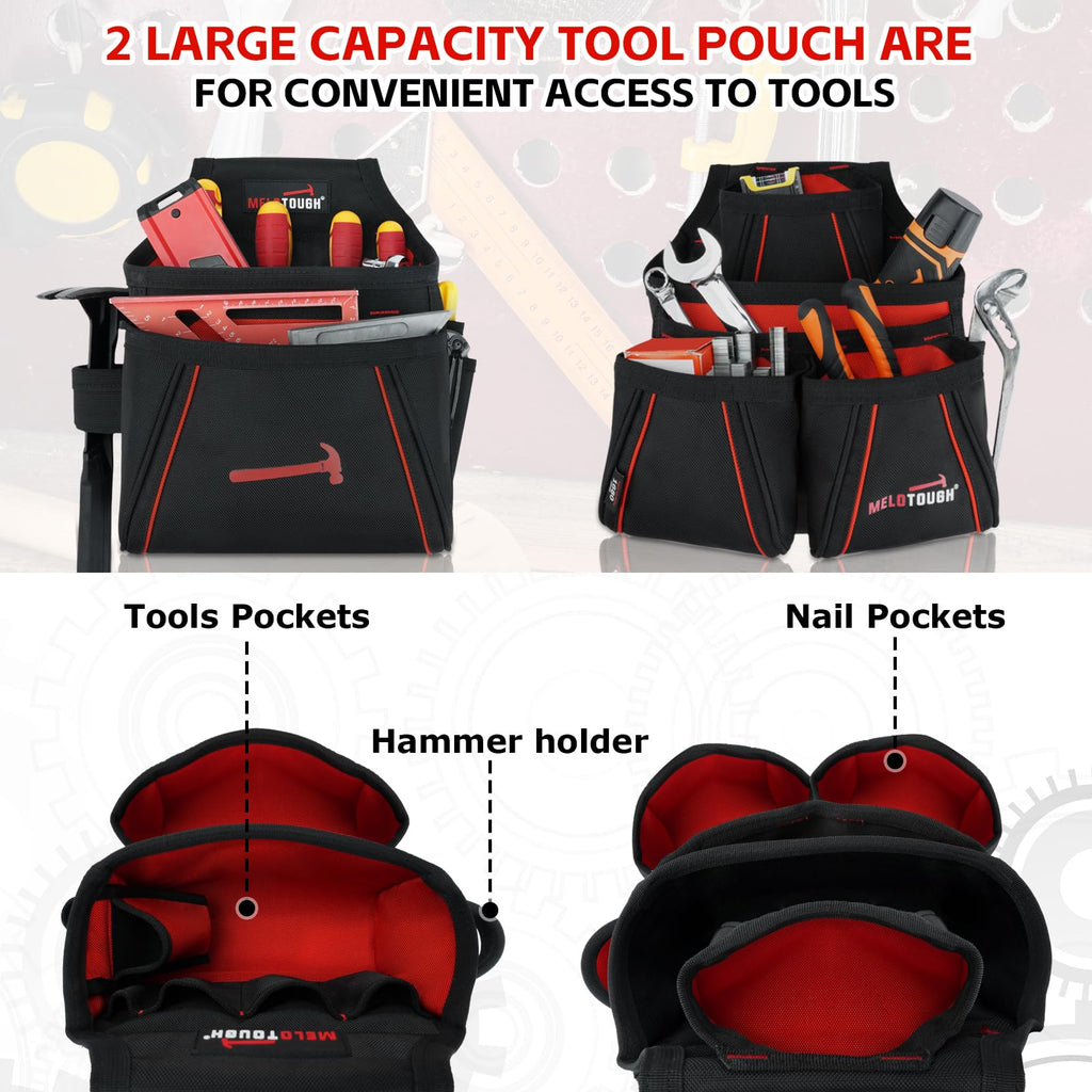 Tool Belt with Suspenders Heavy Duty Carpenter Apron W862186