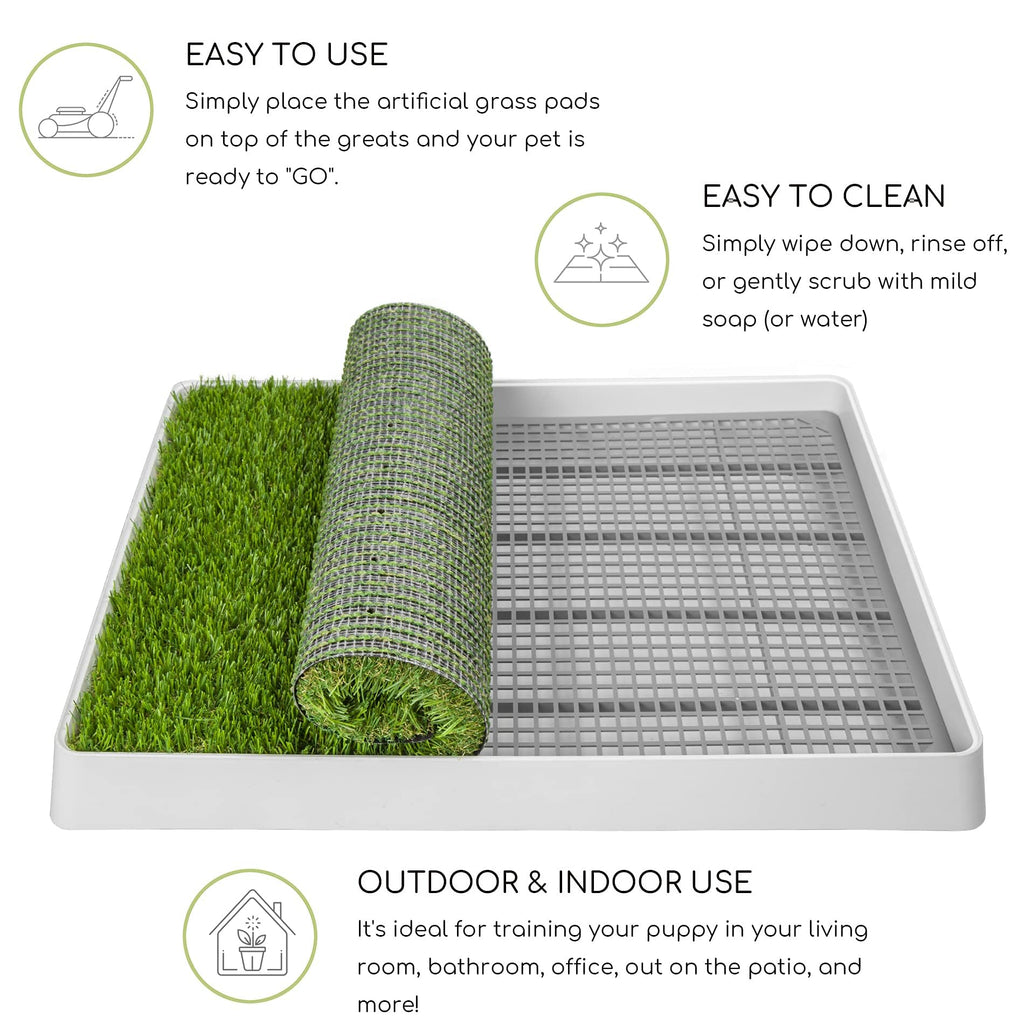 Dog Grass Pad with Tray S379