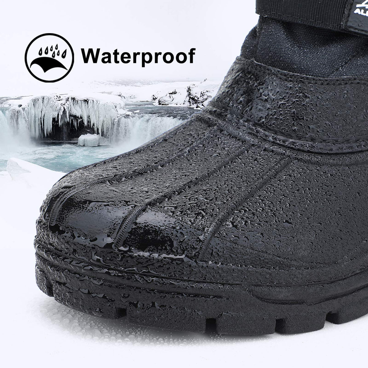 Men's Winter Waterproof Insulated Snow Boots D456