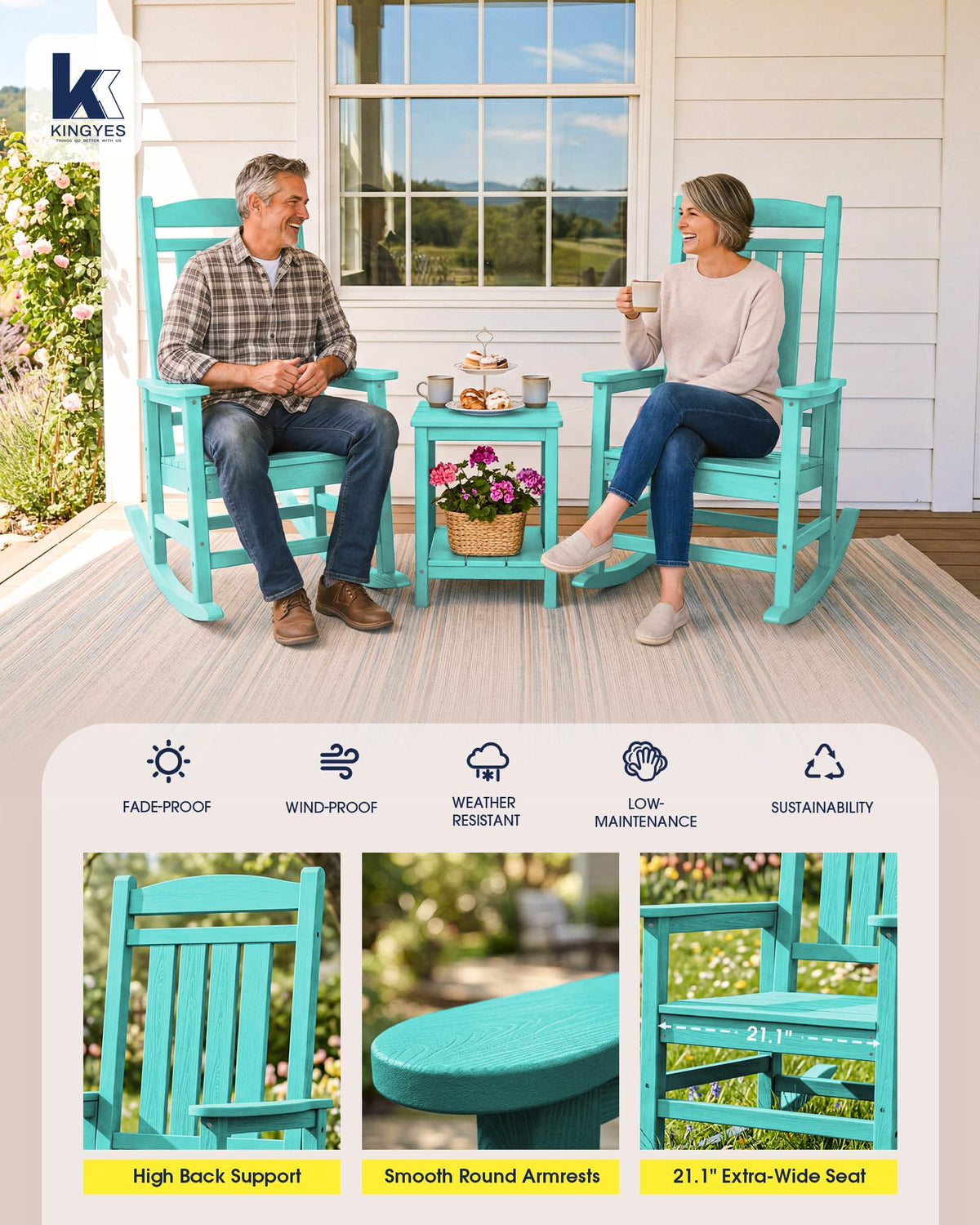 Oversized Outdoor Rocking Chair K12705