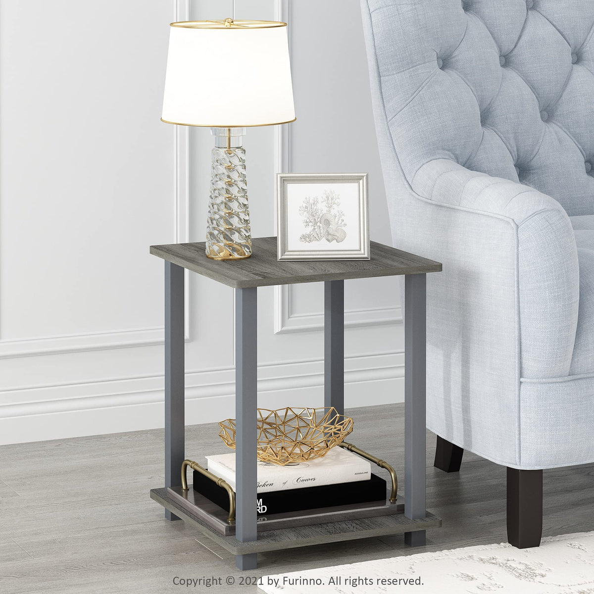Set of 2 Living Room Table Set W879