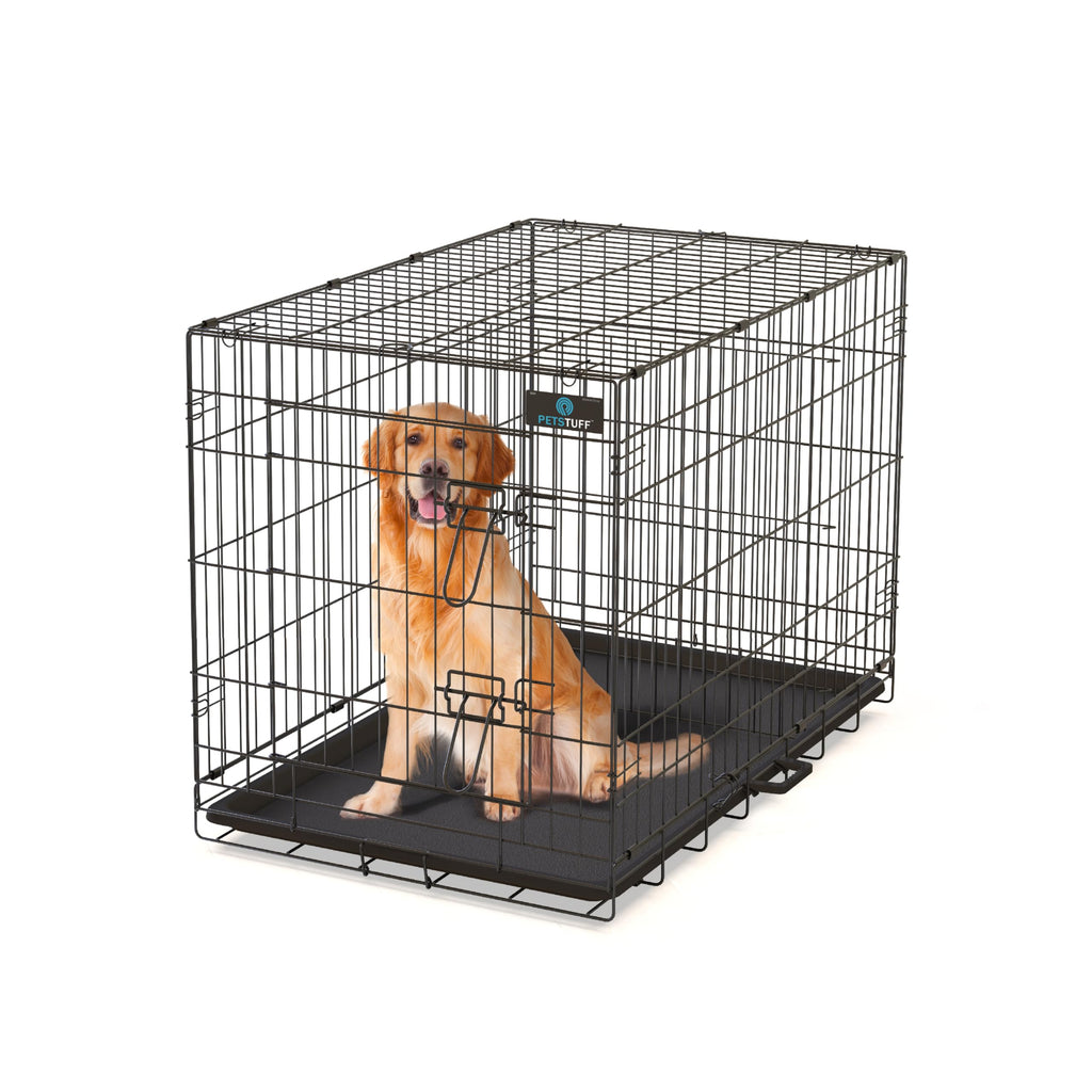 36” Large Heavy-Duty Foldable Dog Crate with Divider Panel B11163