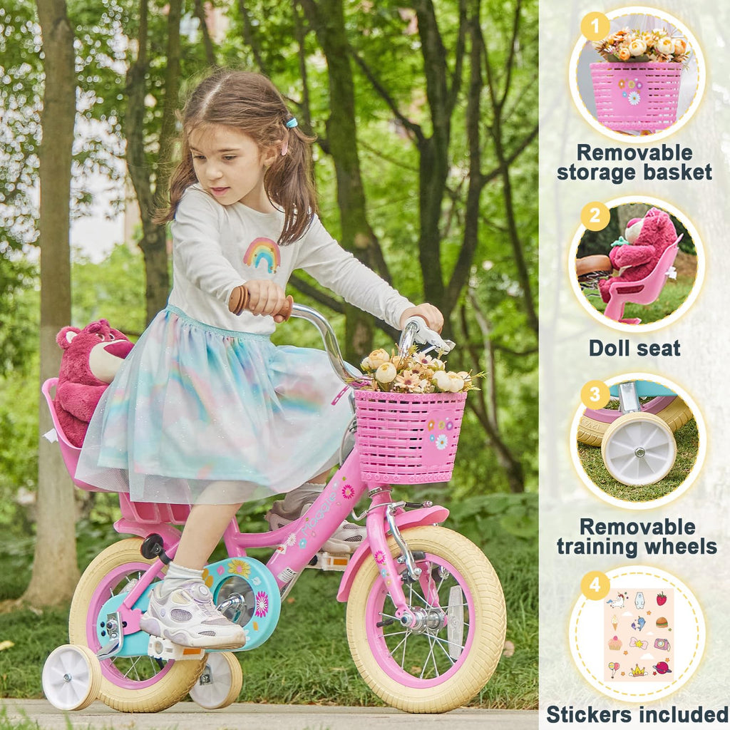 12-20 Inch Kids Bike with Training Wheels T4102
